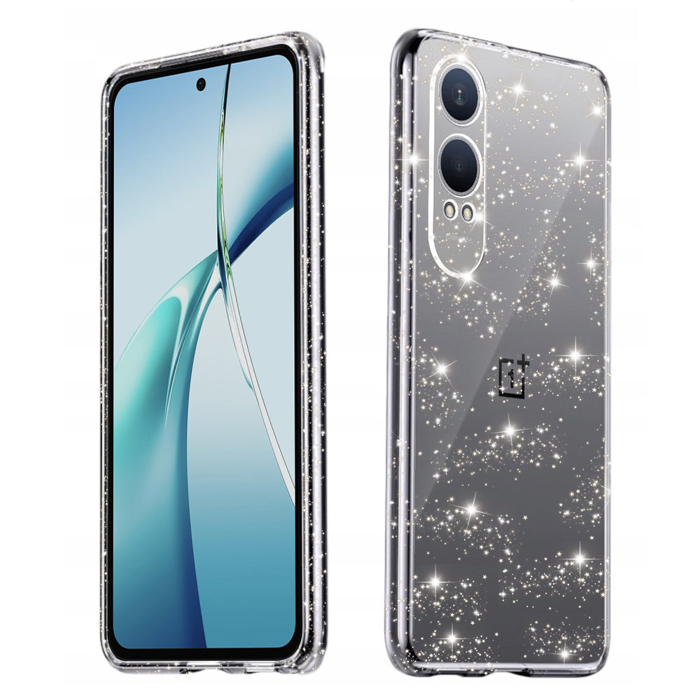 Cover til OnePlus Nord CE4 Lite, Techsuit, SparkleSkin, Transparent