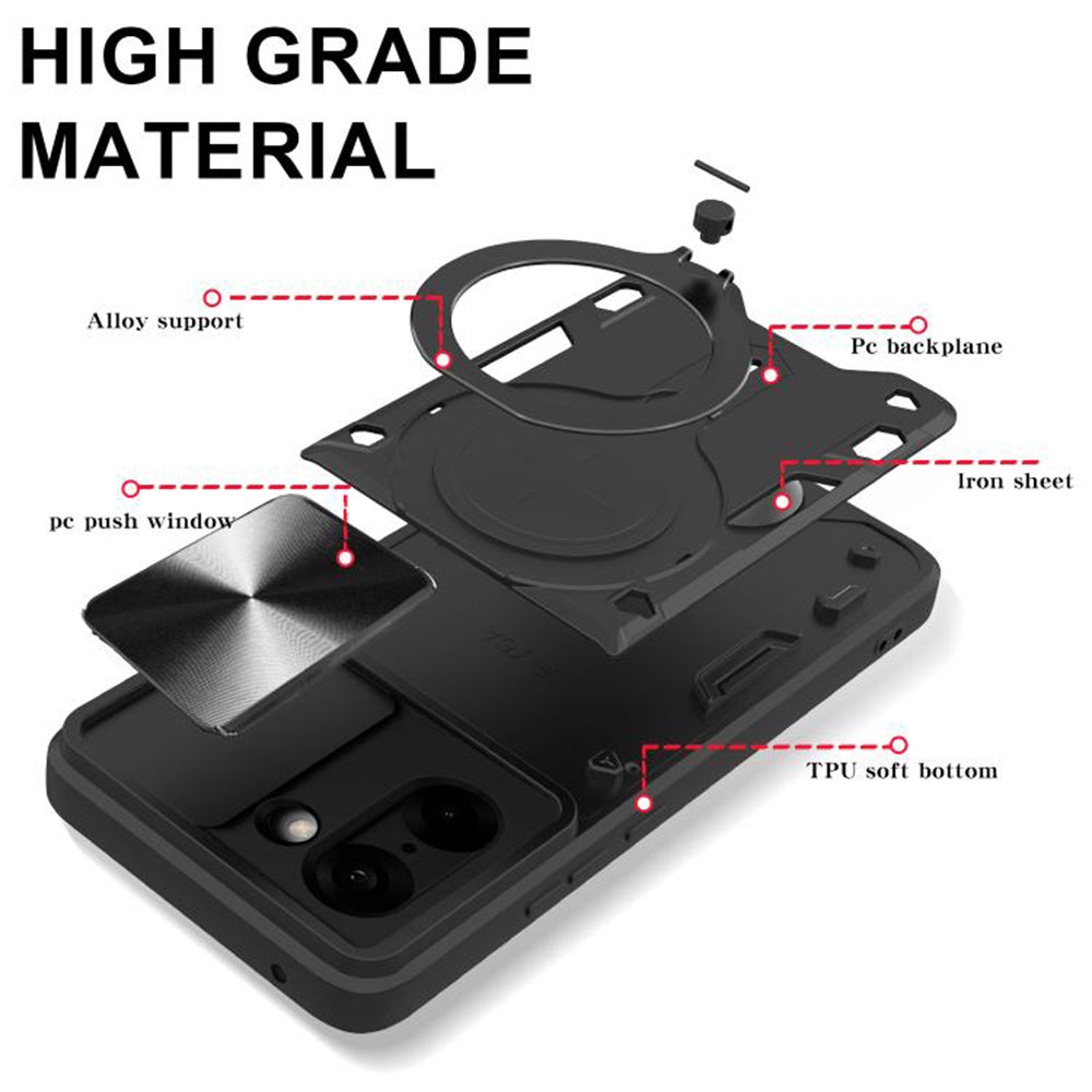 Cover til OnePlus Nord CE5, Techsuit, CamGuard Pro, Sort