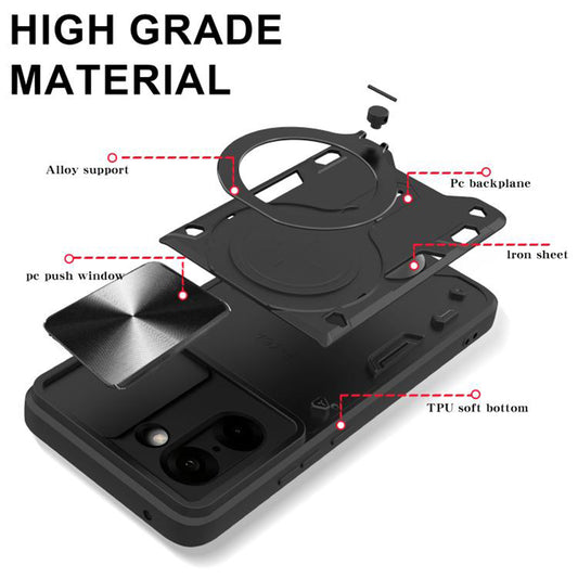 Cover til OnePlus Nord CE5, Techsuit, CamGuard Pro, Sort