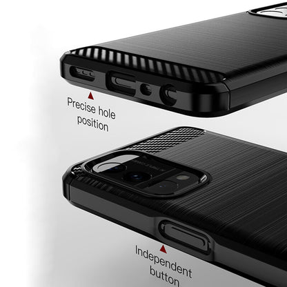 Cover til OnePlus Nord N200 5G / Oppo A74 5G / A54 5G, Techsuit, Carbon, Sort