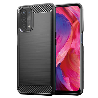 Cover til OnePlus Nord N200 5G / Oppo A74 5G / A54 5G, Techsuit, Carbon, Sort