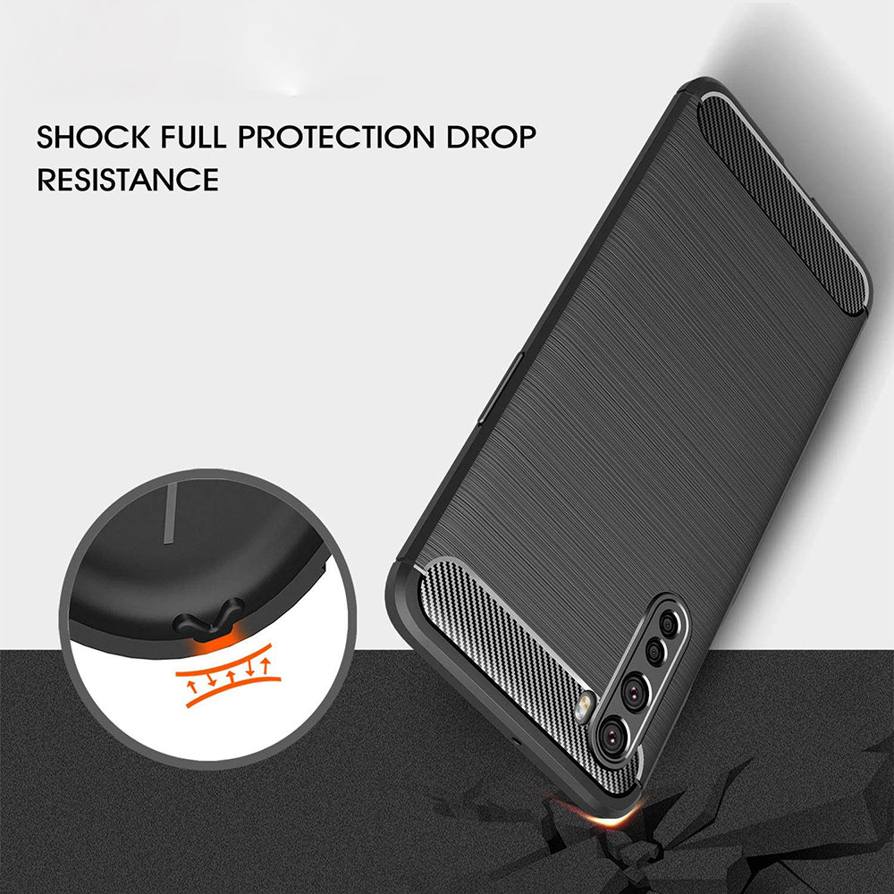 Cover til OnePlus Nord, Techsuit, Carbon, Sort