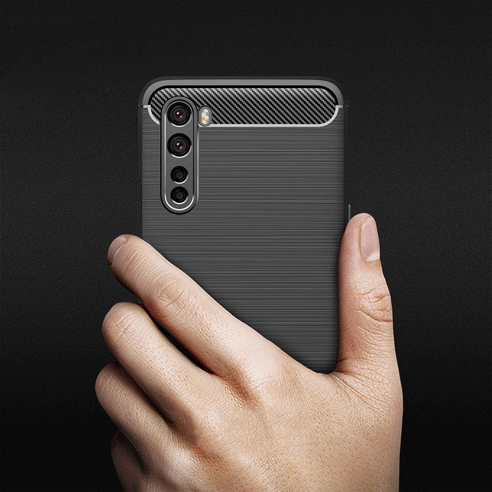 Cover til OnePlus Nord, Techsuit, Carbon, Sort
