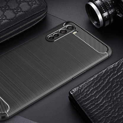 Cover til OnePlus Nord, Techsuit, Carbon, Sort