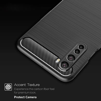 Cover til OnePlus Nord, Techsuit, Carbon, Sort
