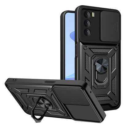 Cover til Oppo A16s / A54s / A16, Techsuit, CamShield, Sort