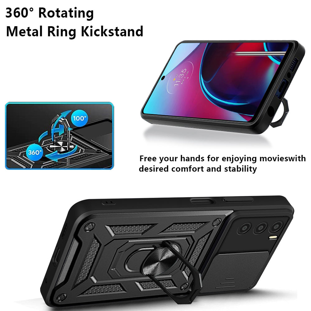 Cover til Oppo A16s / A54s / A16, Techsuit, CamShield, Sort