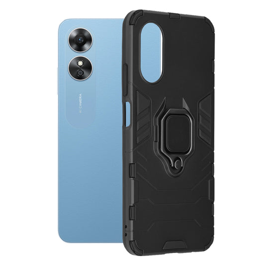 Cover til Oppo A17, Techsuit, Shield, Sort