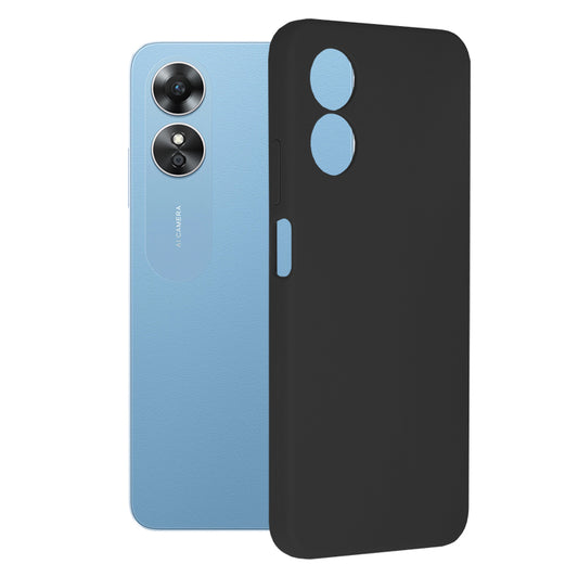 Case for Oppo A17, Techsuit, Soft Edge, Black