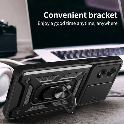 Cover til Oppo A18 / A38, Techsuit, CamShield, Sort