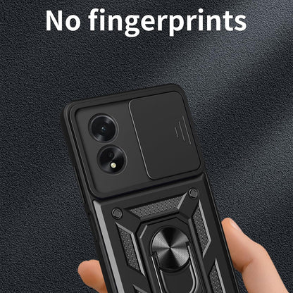 Cover til Oppo A18 / A38, Techsuit, CamShield, Sort