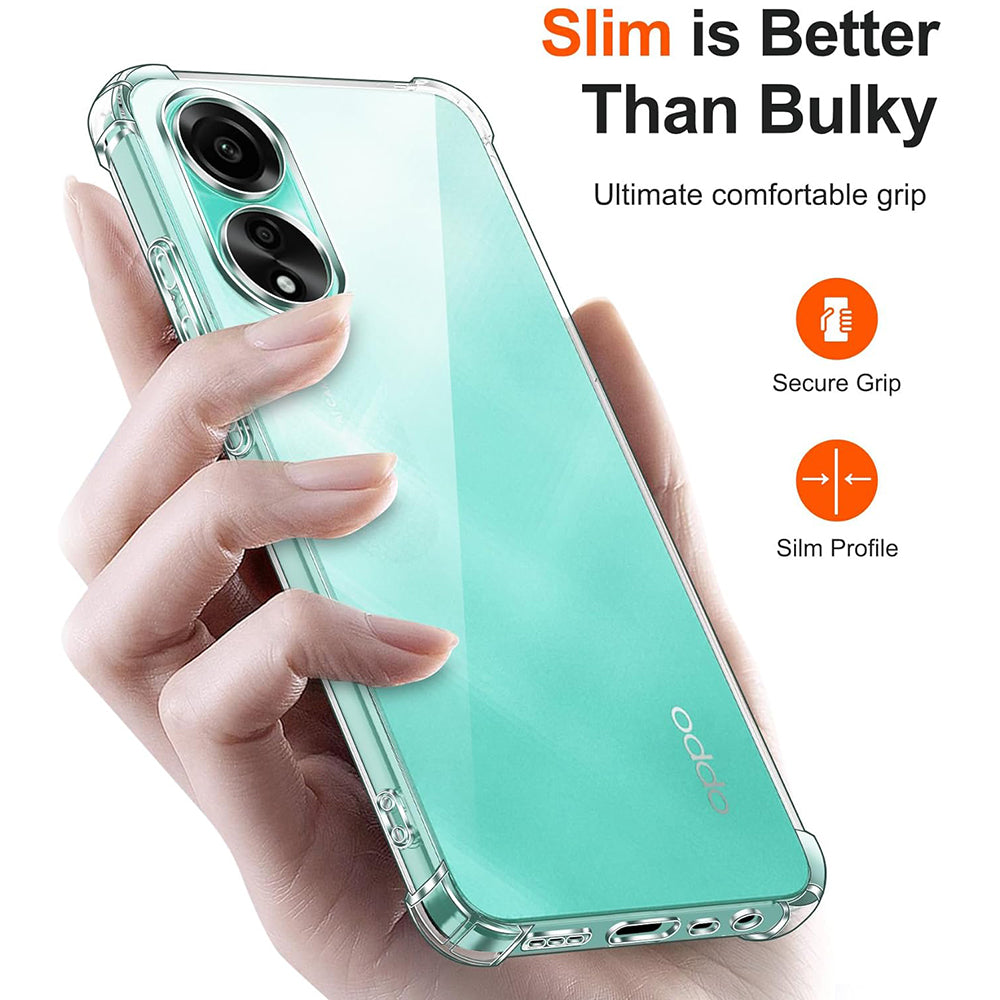 Cover til Oppo A18 / A38, Techsuit, Stødabsorberende Klar, Transparent