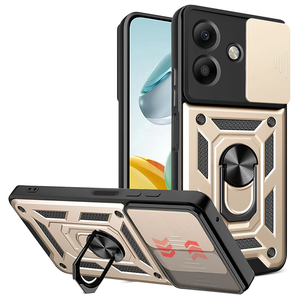 Cover til Oppo A3 4G / A3 5G, Techsuit, CamShield, Guld