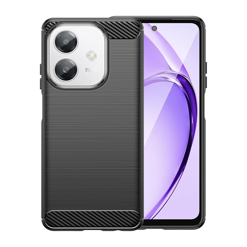 Cover til Oppo A3 4G / A3, Techsuit, Carbon, Sort