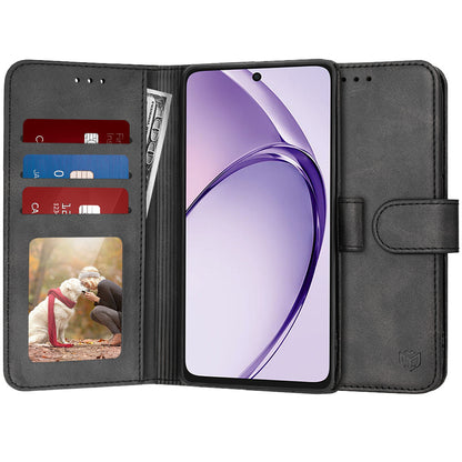 Cover til Oppo A3 4G / A3, Techsuit, Diary Book, Sort