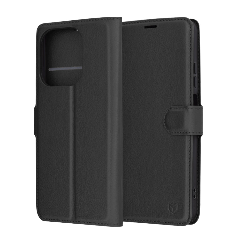 Cover til Oppo A3 4G / A3, Techsuit, Leather Folio, Sort