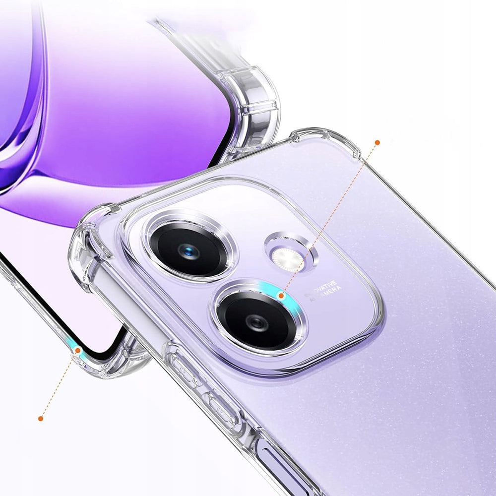 Cover til Oppo A3 4G, Techsuit, Stødabsorberende Klar, Transparent
