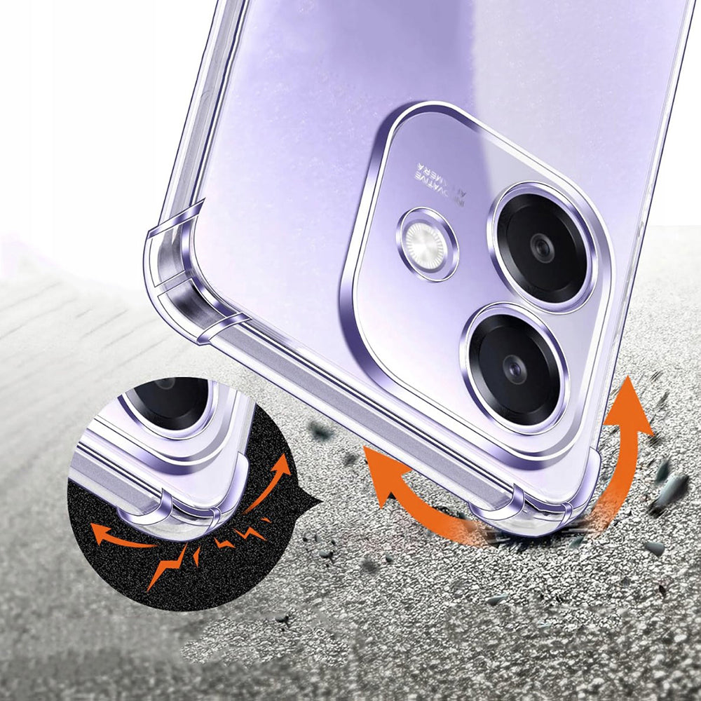 Cover til Oppo A3 4G, Techsuit, Stødabsorberende Klar, Transparent