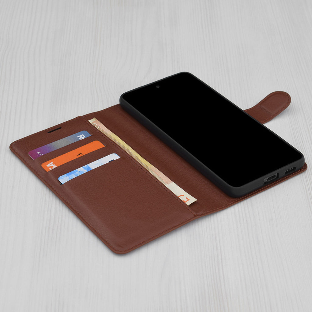 Cover til Oppo A5 Pro 4G / A5 Pro, Techsuit, Læder Folio, Brun