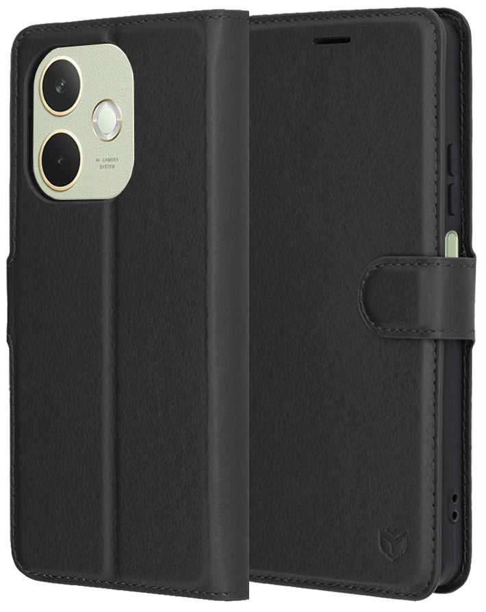 Cover til Oppo A5 Pro 4G / A5 Pro, Techsuit, Leather Folio, Sort