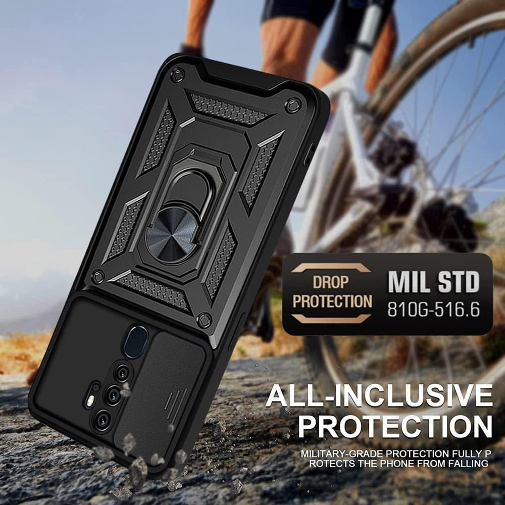 Cover til Oppo A5 4G, Techsuit, CamShield, Sort