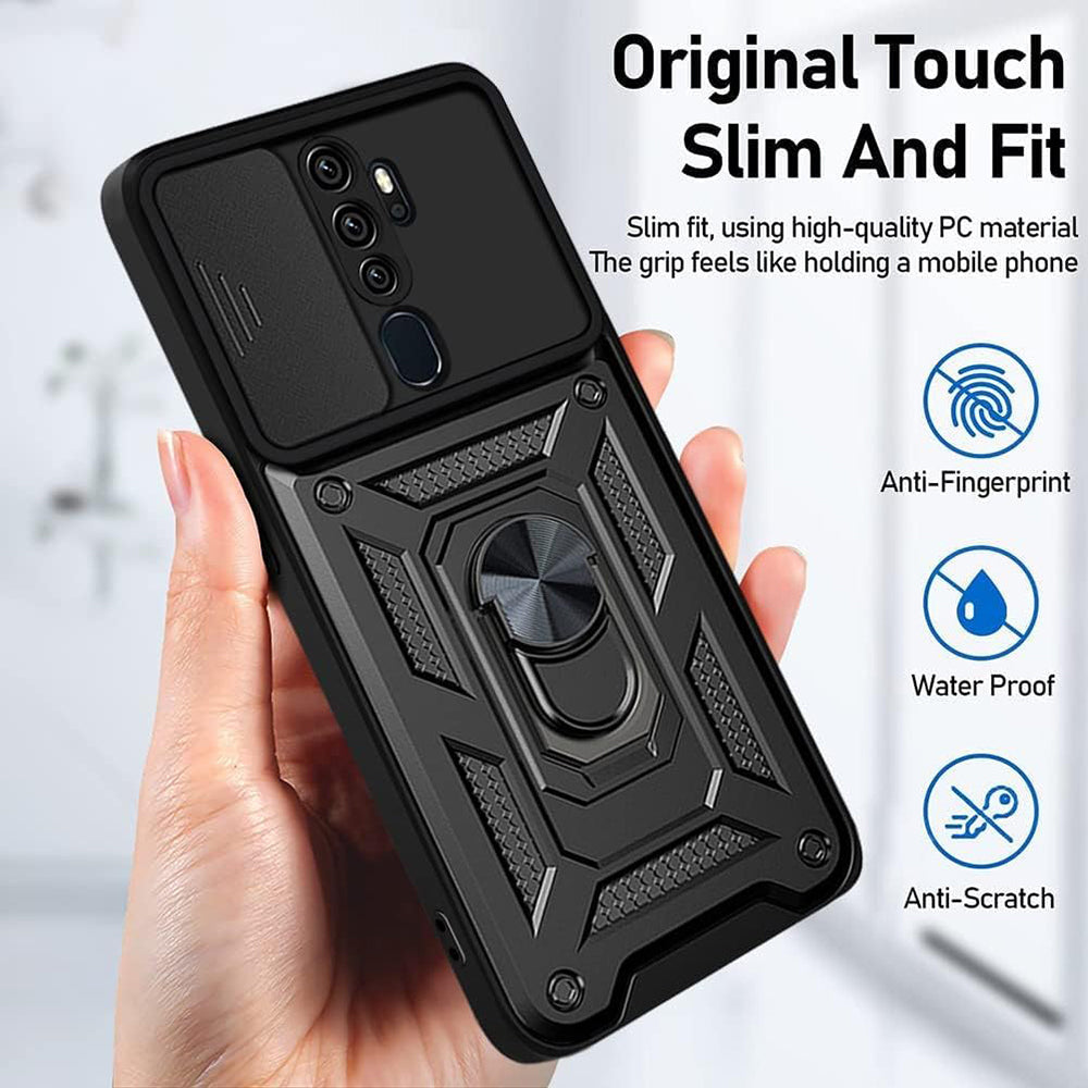 Cover til Oppo A5 4G, Techsuit, CamShield, Sort