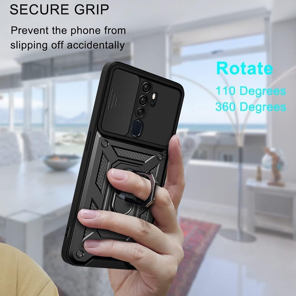 Cover til Oppo A5 4G, Techsuit, CamShield, Sort