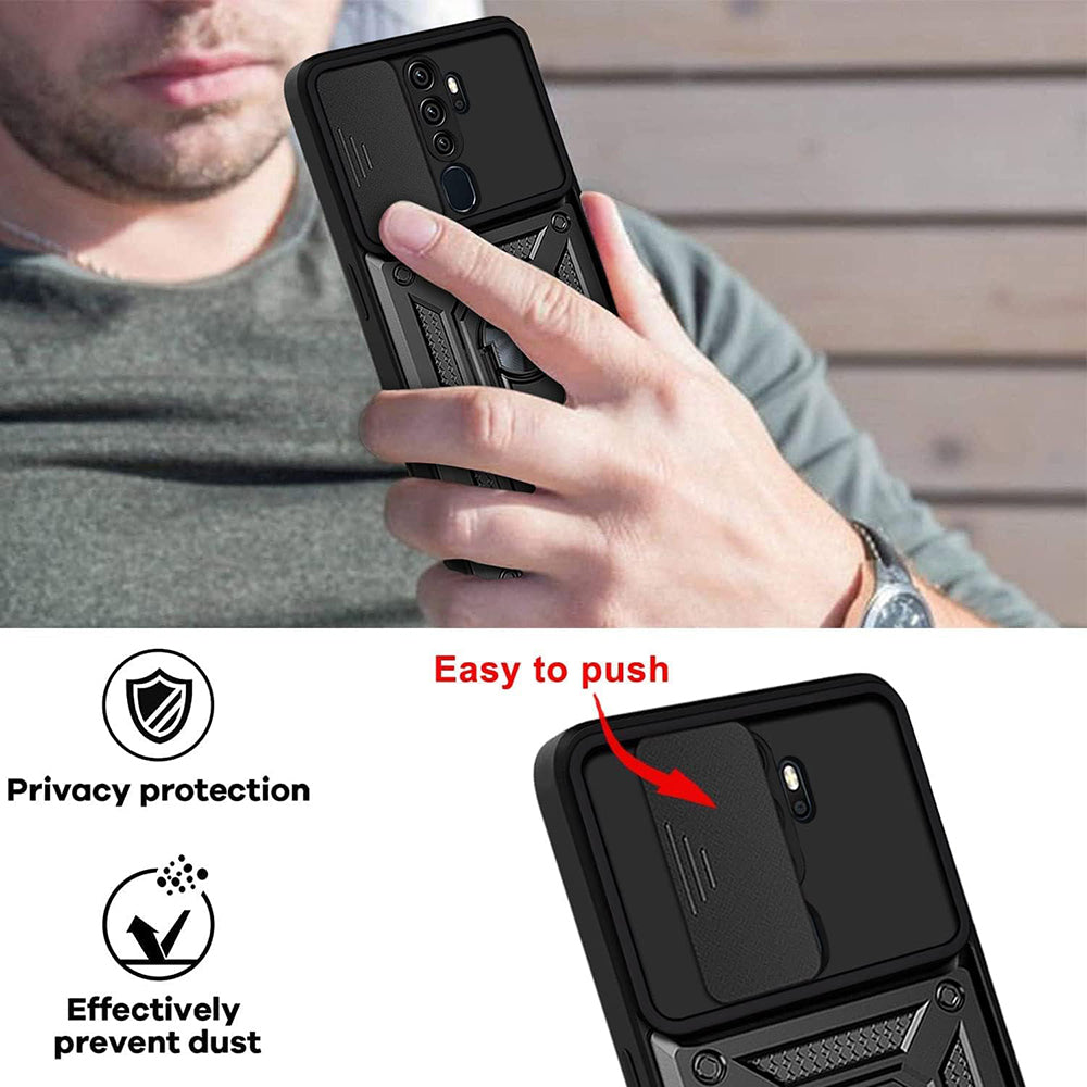 Cover til Oppo A5 4G, Techsuit, CamShield, Sort