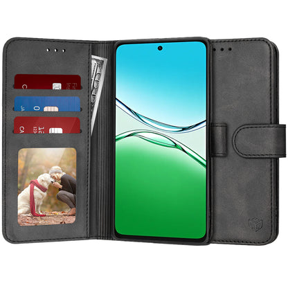 Cover til Oppo A5 4G, Techsuit, Diary Book, Sort