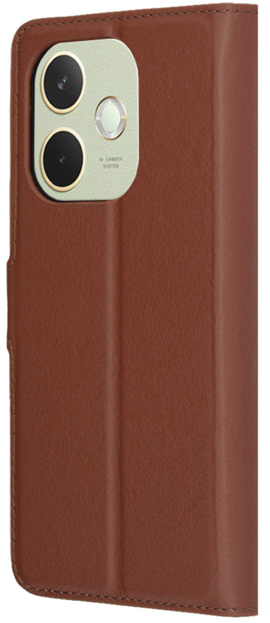 Cover til Oppo A5 Pro 4G / A5 Pro, Techsuit, Læder Folio, Brun