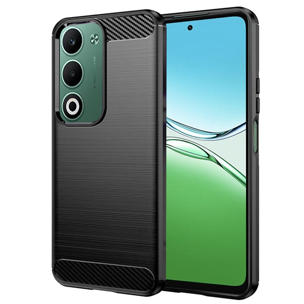 Cover til Oppo A5 4G, Techsuit, Carbon, Sort