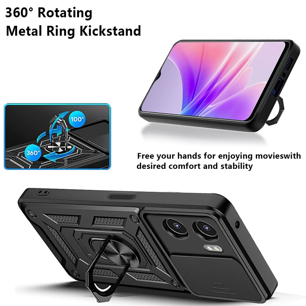 Cover til Oppo A57 4G / A57s / Oneplus Nord N20 SE, Techsuit, CamShield, Sort
