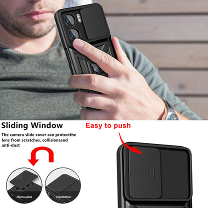 Cover til Oppo A57 4G / A57s / Oneplus Nord N20 SE, Techsuit, CamShield, Sort