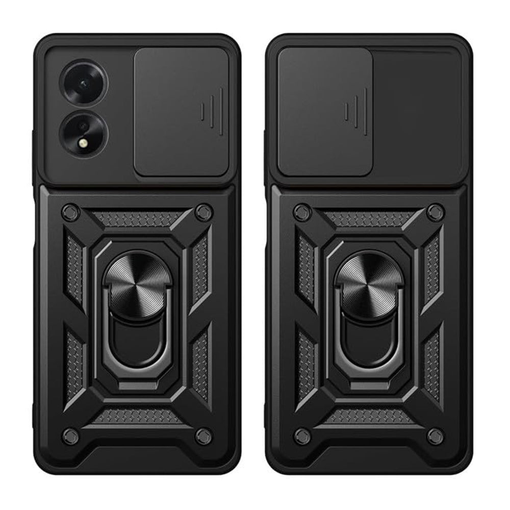 Cover til Oppo A58 4G, Techsuit, CamShield, Sort