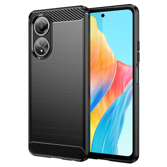Cover til Oppo A58 4G, Techsuit, Carbon, Sort