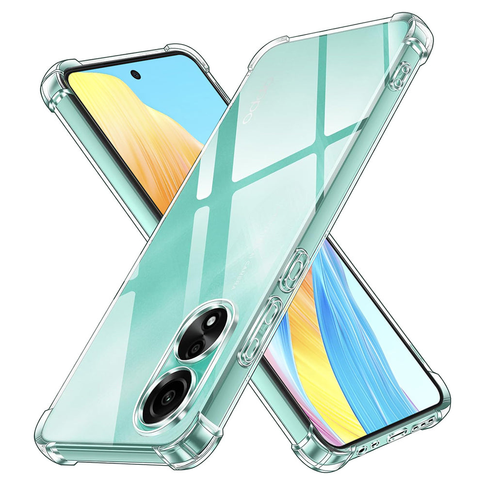 Cover til Oppo A58 4G, Techsuit, Stødabsorberende Klar, Transparent