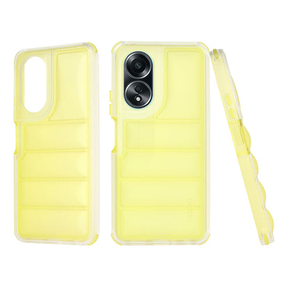 Cover til Oppo A58 4G, Techsuit, Wave Shield, Gul