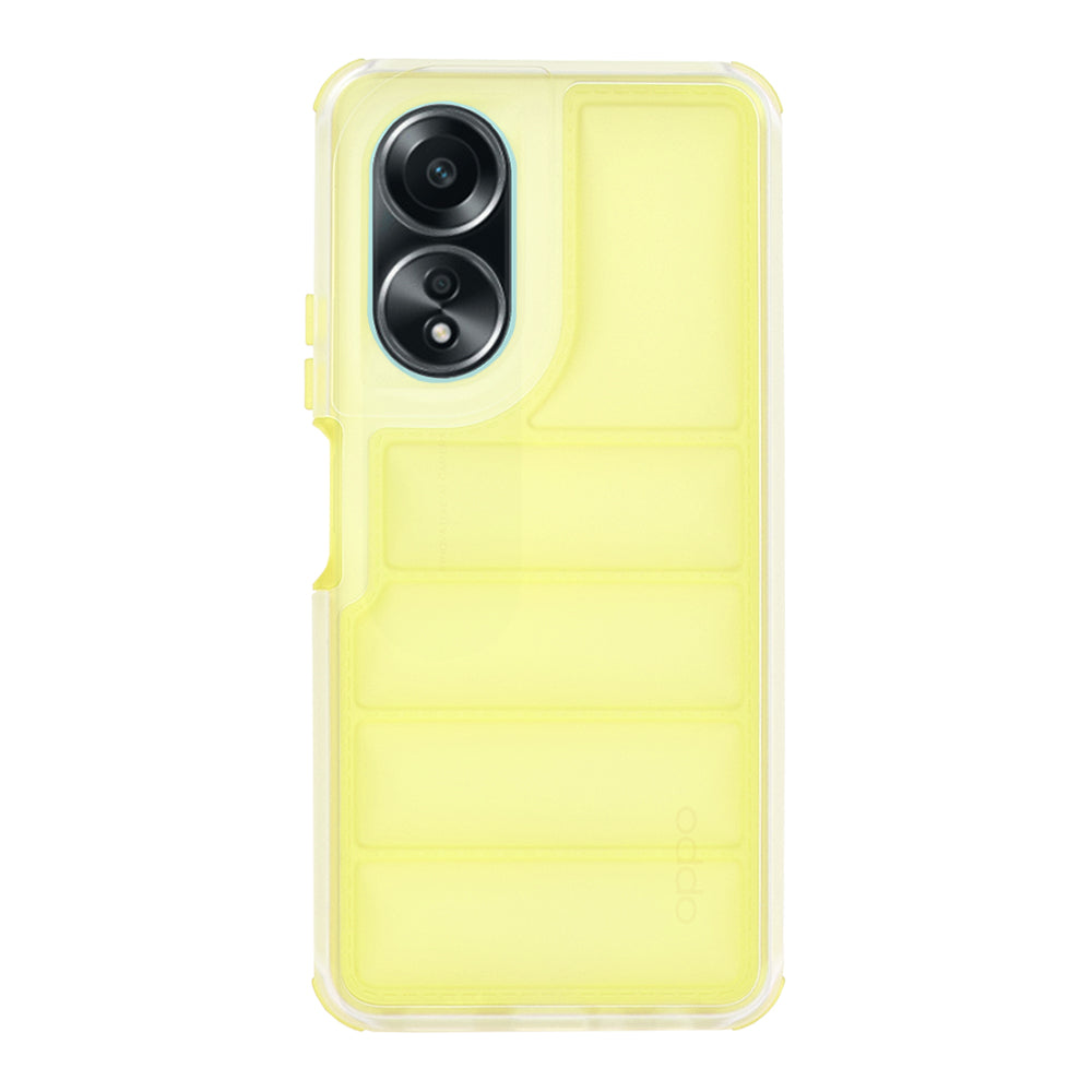 Cover til Oppo A58 4G, Techsuit, Wave Shield, Gul