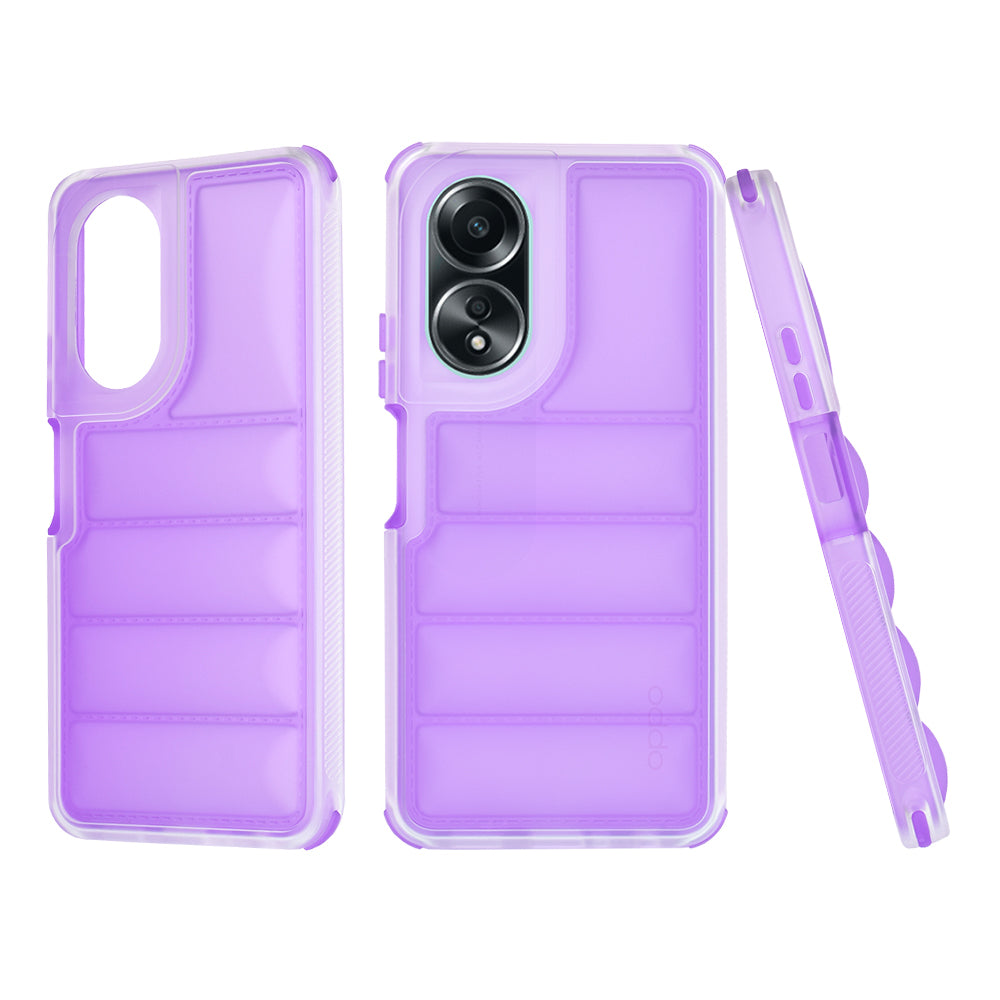 Cover til Oppo A58 4G, Techsuit, Wave Shield, Lilla