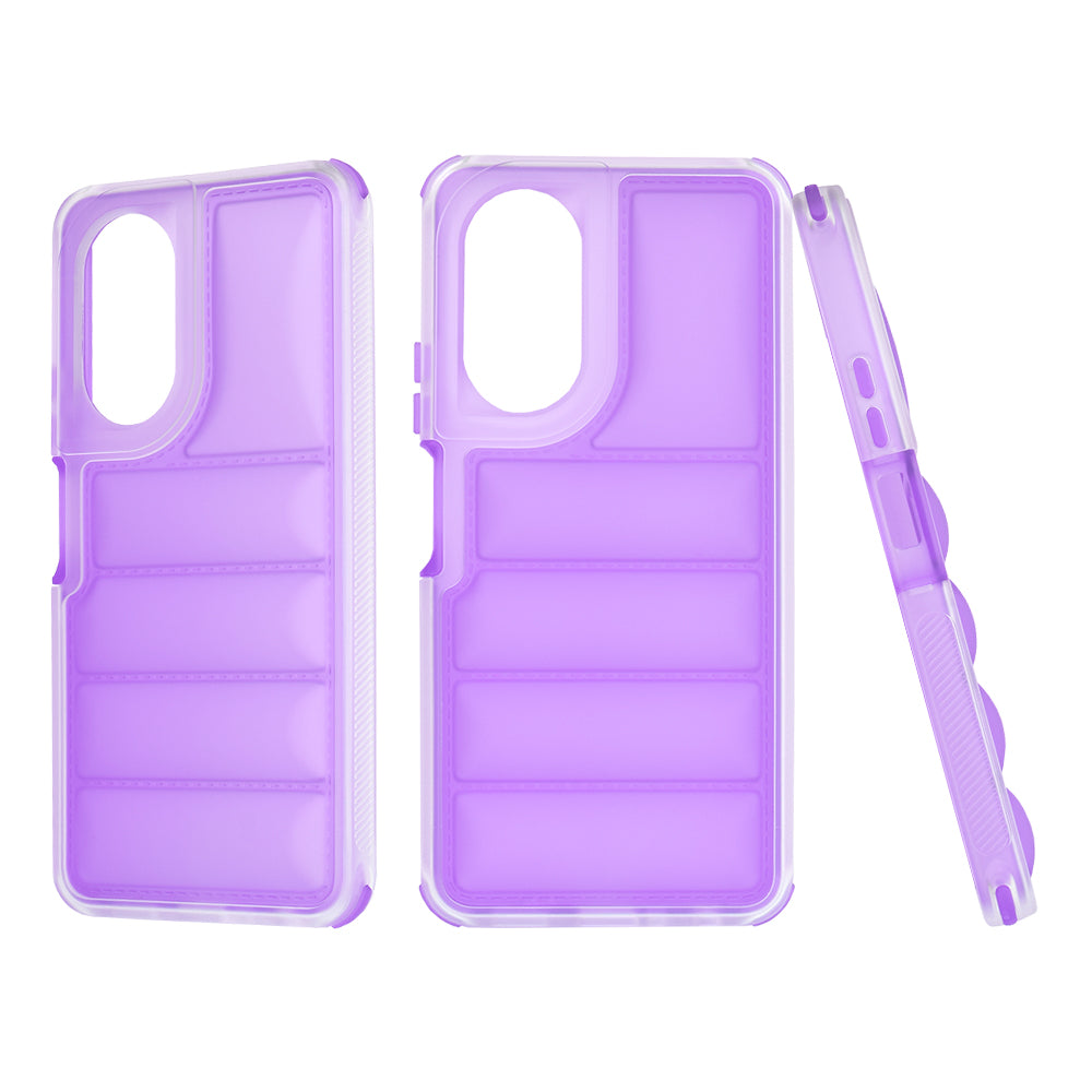 Cover til Oppo A58 4G, Techsuit, Wave Shield, Lilla