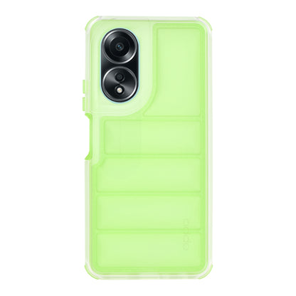 Cover til Oppo A58 4G, Techsuit, Wave Shield, Grøn