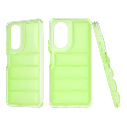 Cover til Oppo A58 4G, Techsuit, Wave Shield, Grøn