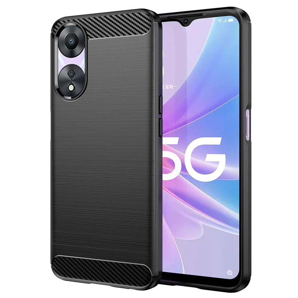 Case for Oppo A58 5G / A78 5G, Techsuit, Carbon, Black