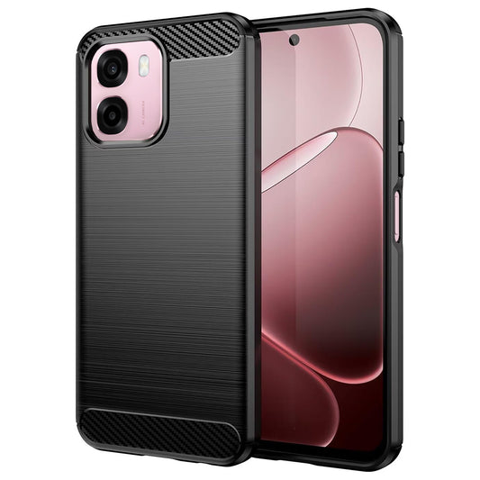 Etui til Oppo A6 4G, Techsuit, Carbon, Sort