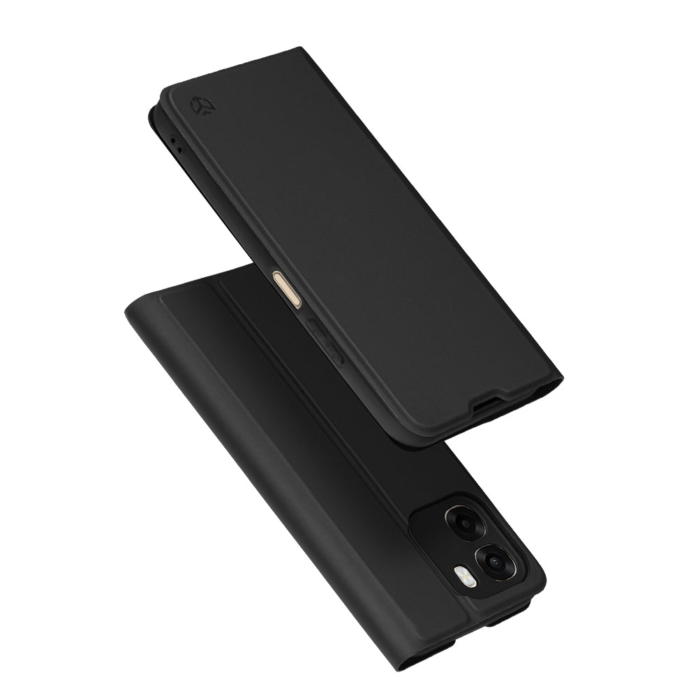 Case for Oppo A6 4G, Techsuit, Magskin Book, Black