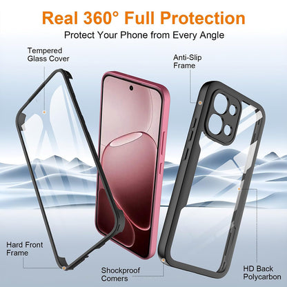 Etui til Oppo A6 Pro 5G / A6 Pro 4G, Techsuit, ColorVerse 360, Sort