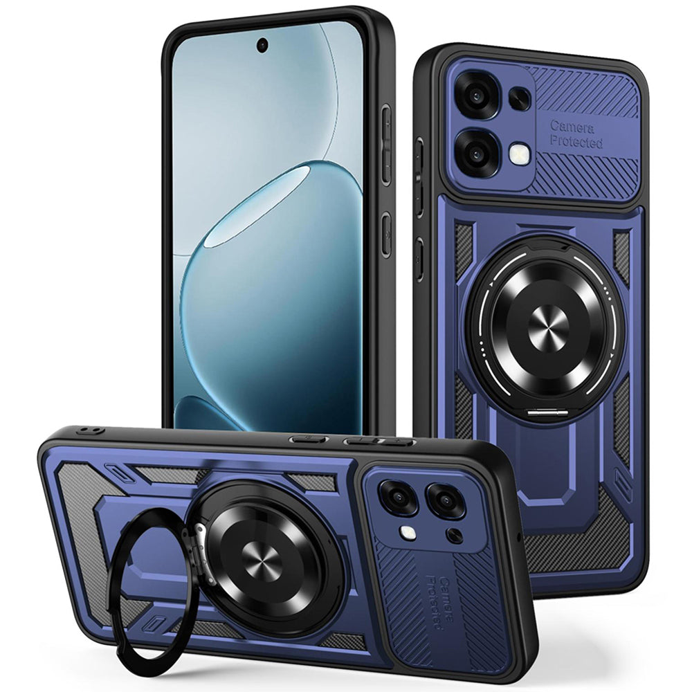 Cover til Oppo A6 Pro 5G / A6 Pro 4G, Techsuit, RuggedCam, Blå