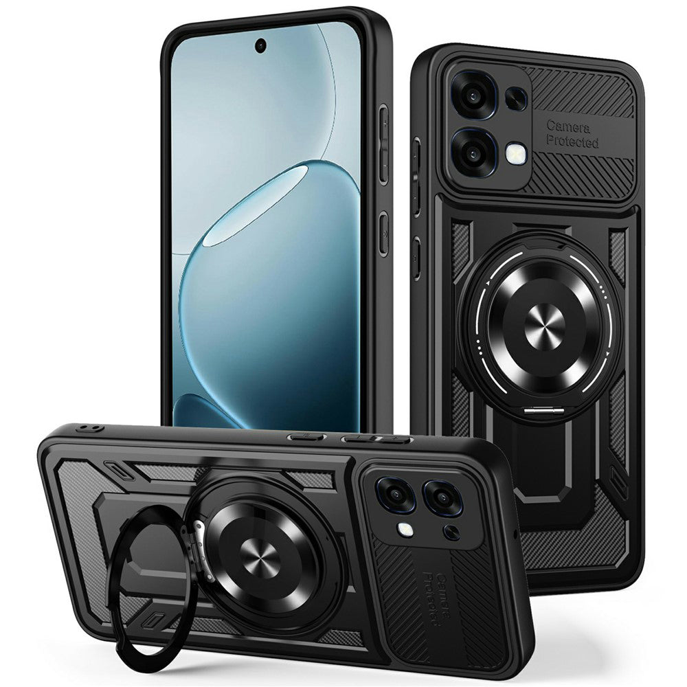 Case for Oppo A6 Pro 5G / A6 Pro 4G, Techsuit, RuggedCam, Black