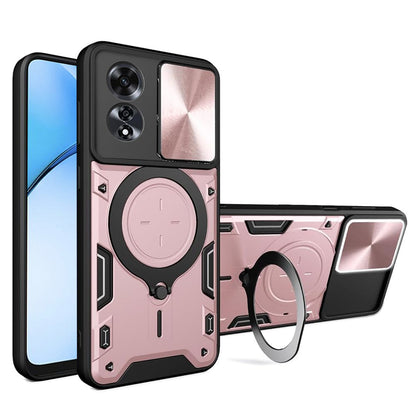 Cover til Oppo A60, Techsuit, CamGuard Pro, Lyserød Guld