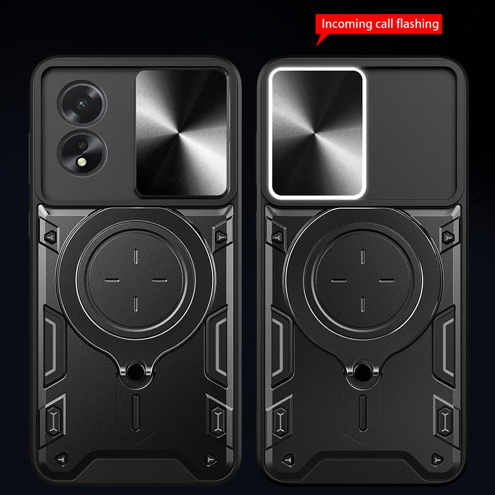 Cover til Oppo A60, Techsuit, CamGuard Pro, Lyserød Guld